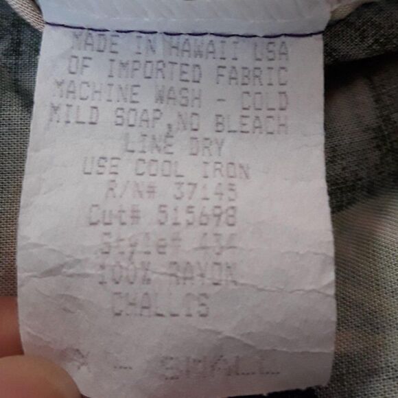 Vtg 80's Hilo Hattie Dress Hawaiian Sleeveless Shift Calla Lily Purple Sz XS - Picture 9 of 9